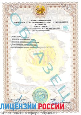 Образец сертификата соответствия (приложение) Мончегорск Сертификат ISO 14001